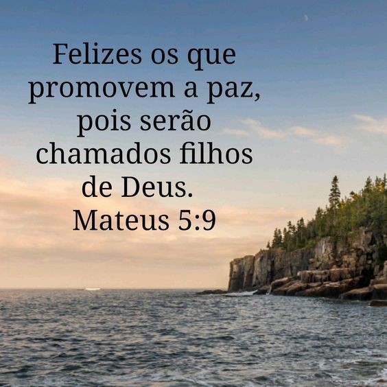 Plante a paz por onde andar, é isso que você colherá um dia