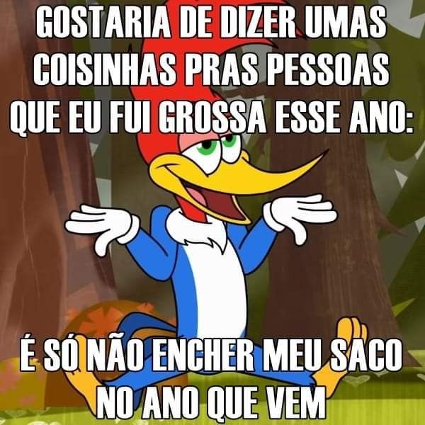 Eu fui grossa esse ano