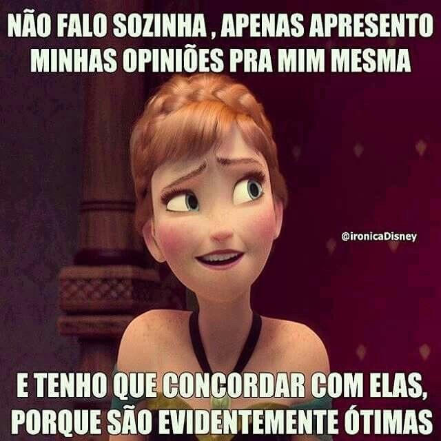 Opiniões pra mim mesma