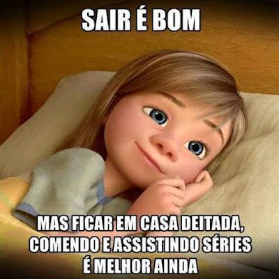 Sair é bom.