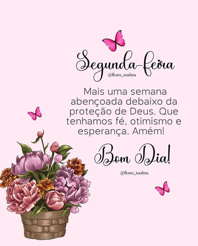 Segunda e mais uma semana abençoada