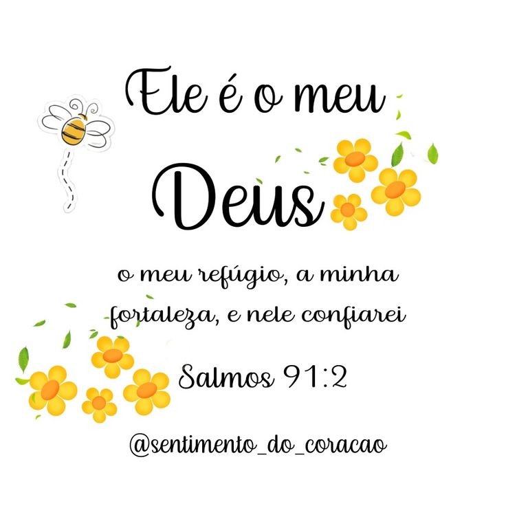 É em ti meu Deus que eu coloco toda a minha confiança