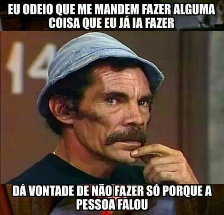 vontade de não fazer