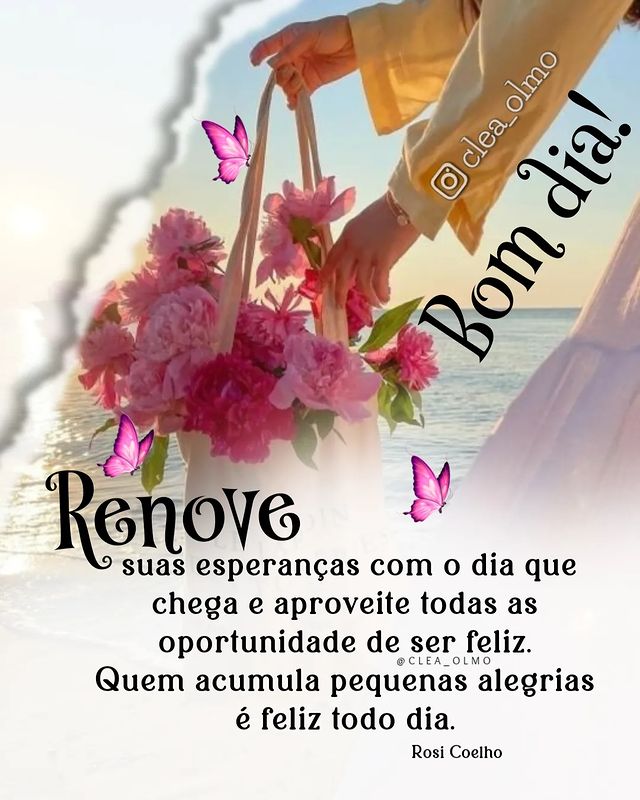 Renove suas esperanças com o dia que chega